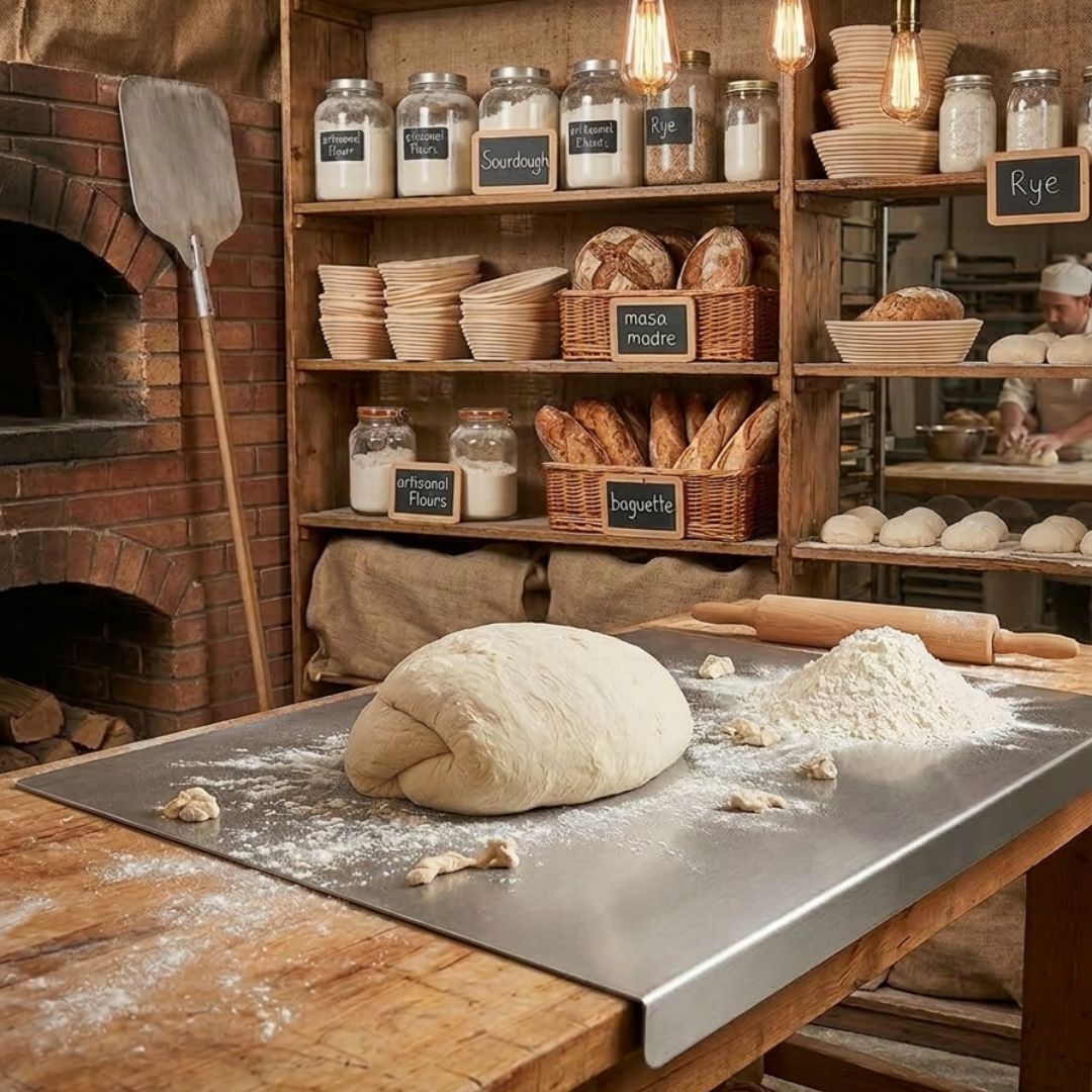 Tabla de picar de acero inoxidable 304 🛡️