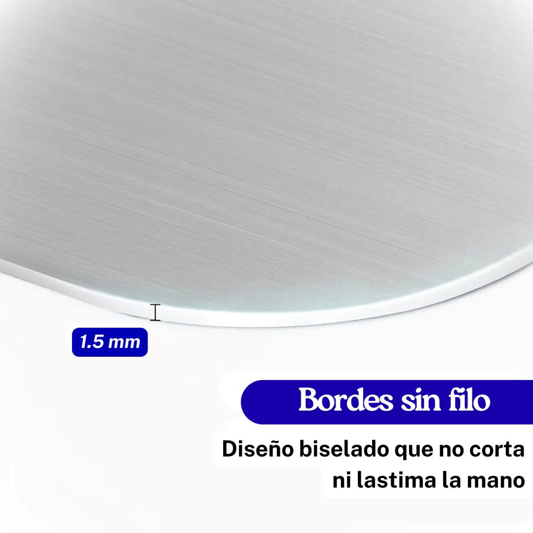 Tabla de picar de acero inoxidable 304 🛡️