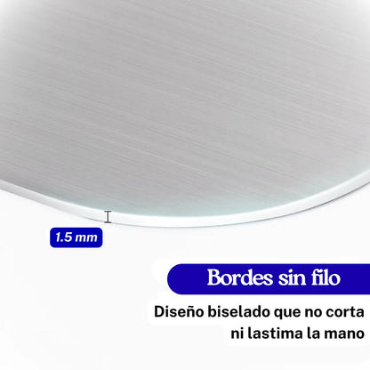 Tabla de picar de acero inoxidable 304 🛡️